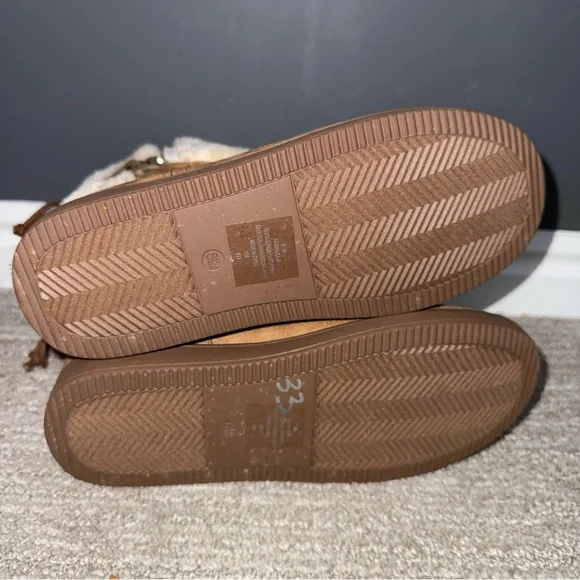 GGASHLEAR Women’s Faux Fur Winter Ankle Boots Brown Lace Up Cosy Warm– Size 6.5M - Picture 7 of 9